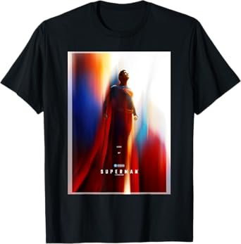 Superman (2025) Look Up Taking Flight Blurry Poster T-Shirt