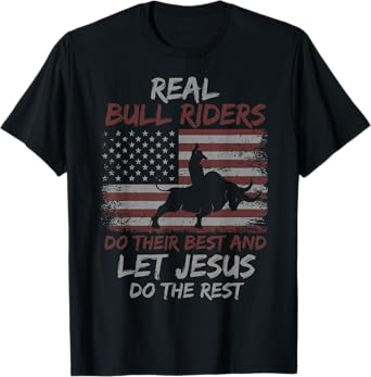 Christian Bull Riding T-Shirt Bull Rider & Western T-Shirt