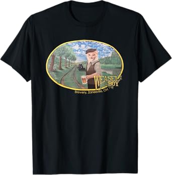 Weasel Boy Brewing Company Mural Art Relaxed Fit T-Shirt T-Shirt