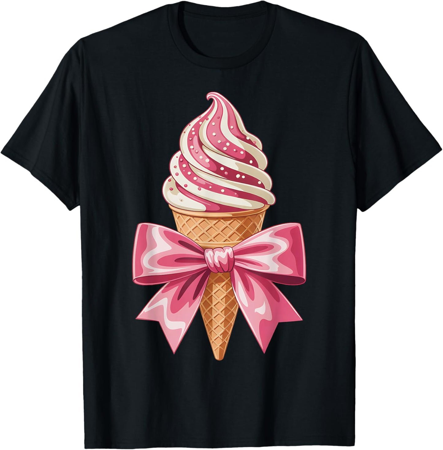 Coquette Bow Ice Cream T-Shirt