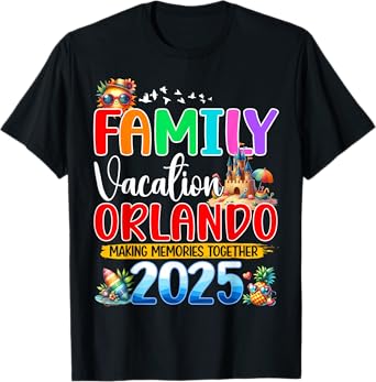 Family Vacation Orlando 2025 Holiday Summer Matching Group T-Shirt