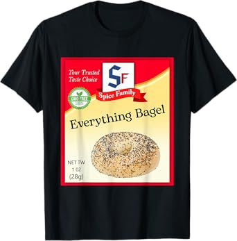 Everything Bagel Condiment Costume Holiday Spice Costumes T-Shirt