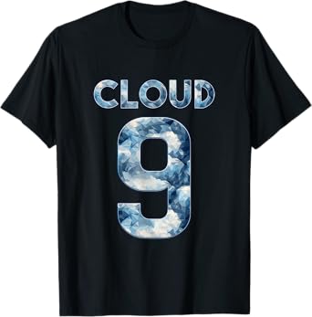 Funny Cloud 9 Logo for Adults and Kids T-Shirt