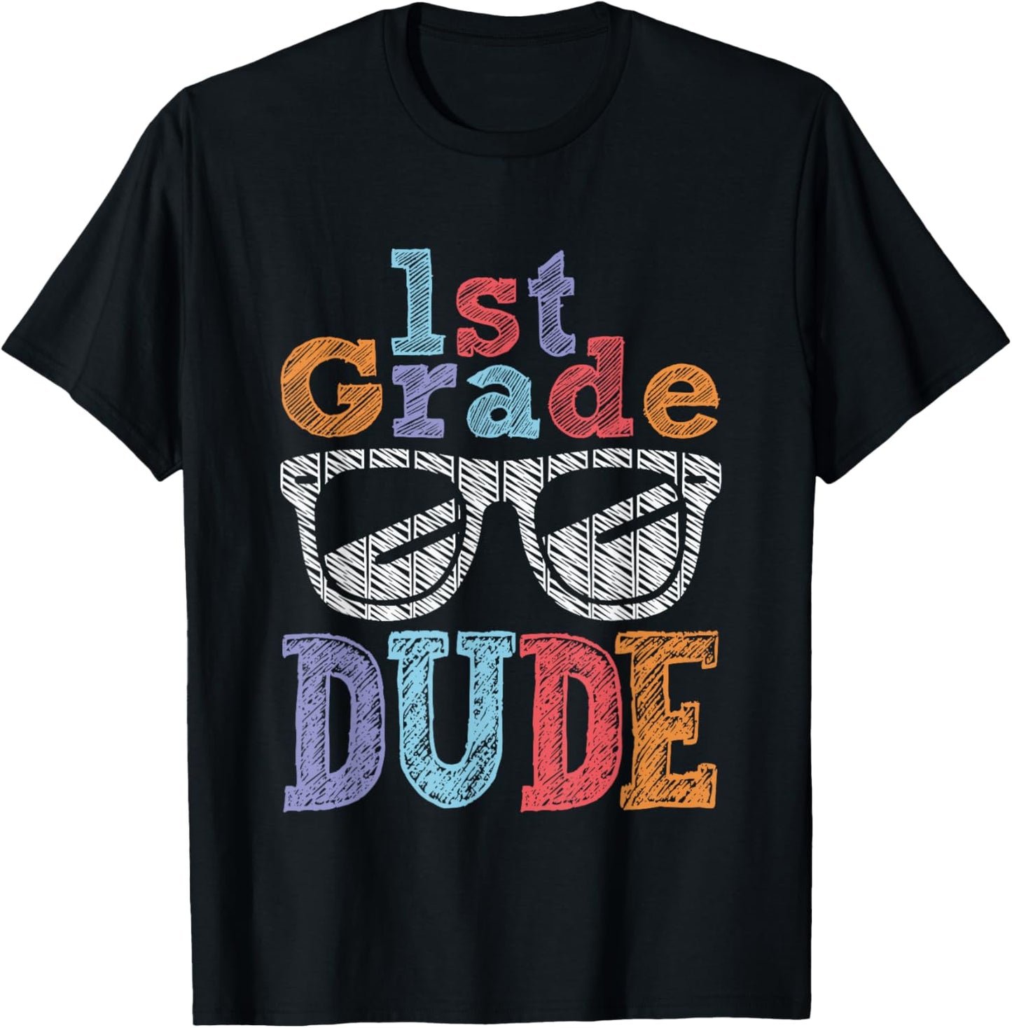 First 1st Grade Dude Back To School Student Boy Girl Kid T-shirt by TeeBrew