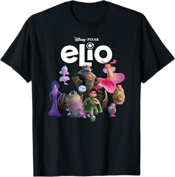 Disney Pixar Elio Main Characters Group Shot T-Shirt