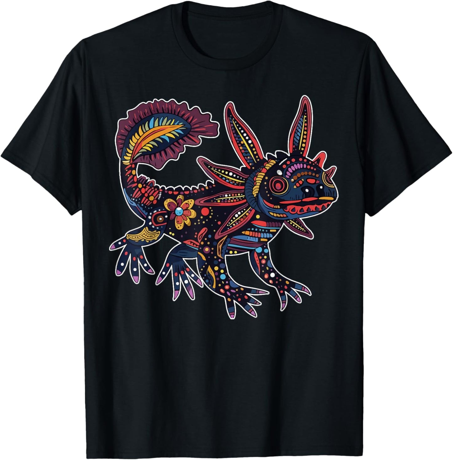 Axolotl Shirt Women Men Girls Boys Mexico Mexican Aztec Art T-Shirt