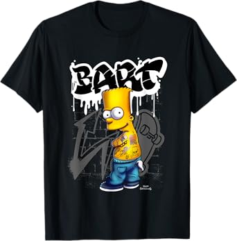 The Simpsons Bart With Tattoos and Graffiti T-Shirt