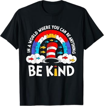 Autism Awareness For Teacher Why Fit In Doctor Cat Hat Cool Men Women Kids T-Shirt