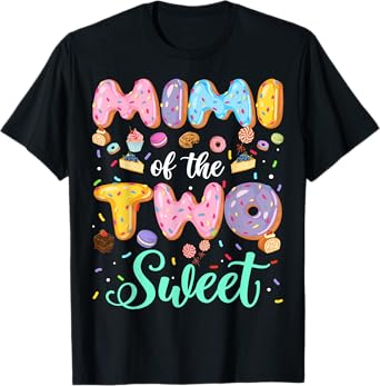 Mimi Of The Two Sweet 2Nd Birthday Girl Donut Lover T-Shirt