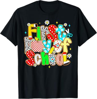 Happy First Day Of School Boys Girls Teacher Back To School T-Shirt
