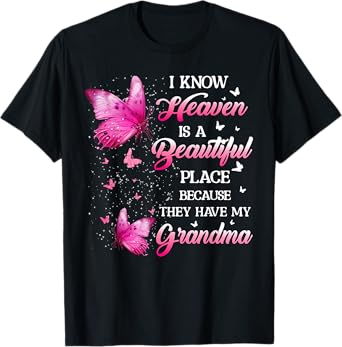 Grandma Is My Guardian Angel In Heaven Memorial Day Women T-Shirt