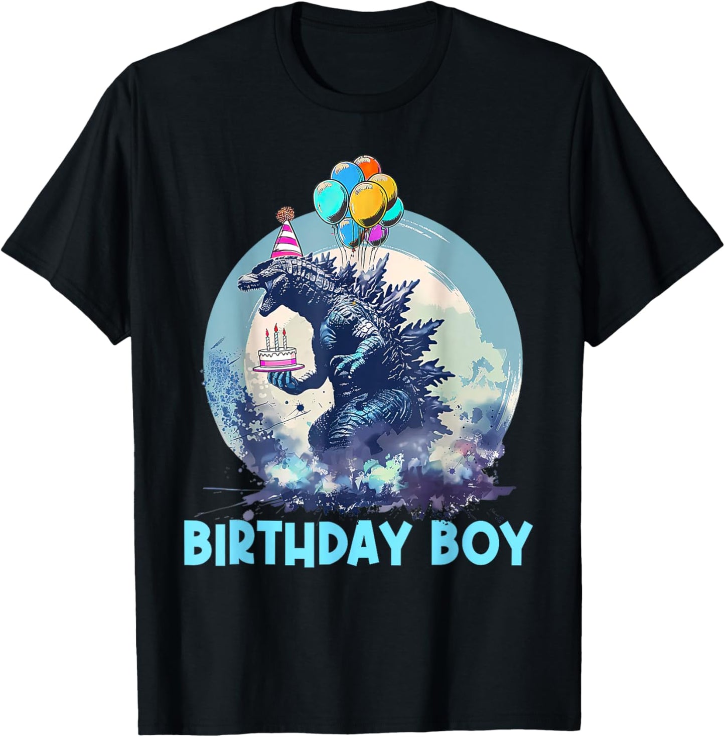 Kaiju Birthday Boy Shirt Japanese Movie Bday Party T-Shirt