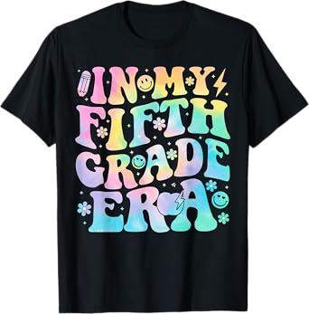 In My Fifth Grade Era Girl Tie Dye 5th Grade Back to School T-Shirt