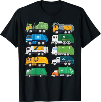 Garbage Truck Trash Waste Separation Costume Kids Toddler T-Shirt