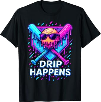 Baseball lifestyle 101 apparel youth Baseball Drip IceCream T-Shirt