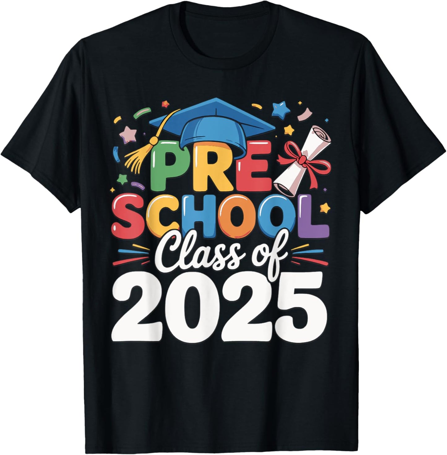 Preschool Class of 2025 Kids Graduation T-Shirt