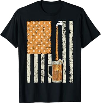 Brewery American Flag Craft Beer American Pride T-Shirt