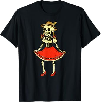 Oktoberfest Halloween Skeleton Beer Funny Oktoberfest T-Shirt