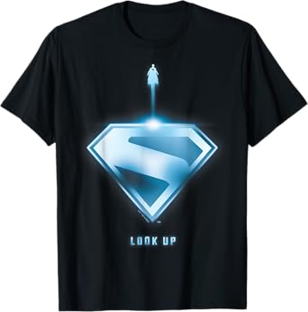 Superman (2025) Look Up Shield 2 T-Shirt