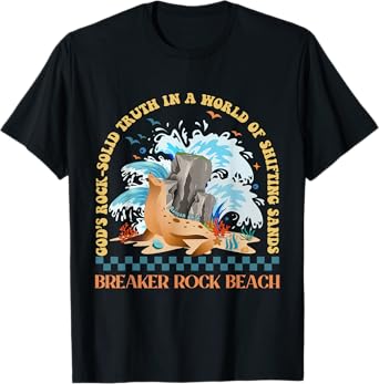 God's Rock-Solid Breaker Rock Beach VBS 2024 Christian T-Shirt for Men Women Girls Kids