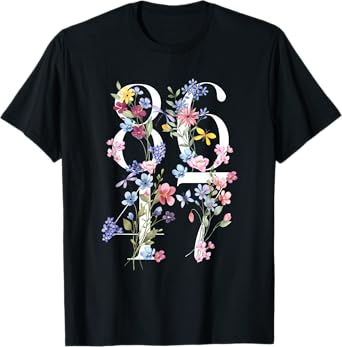 8647 Subtle Anti Trump 86 47 Floral Boho Style T-Shirt