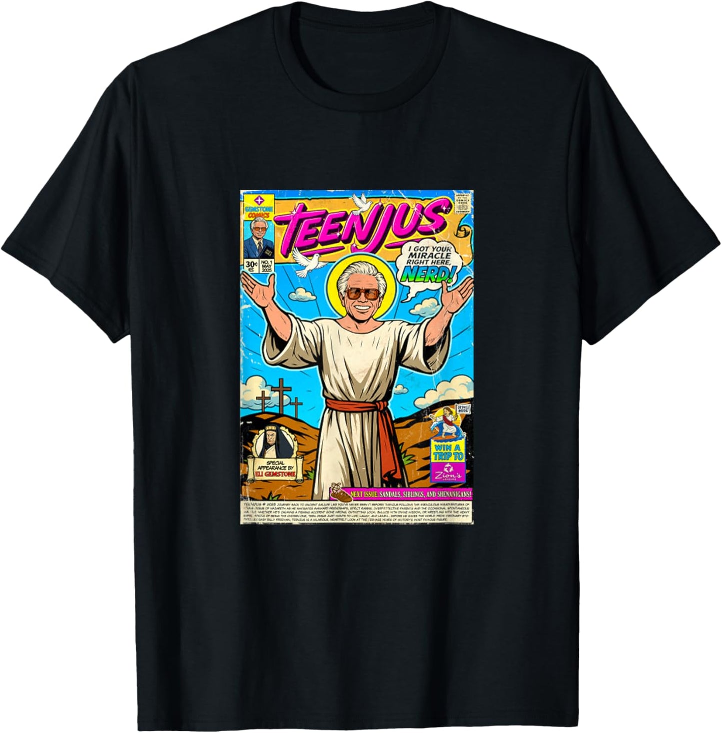 Teenjus Funny Jesus Meme Christ Faith Second Coming T-Shirt