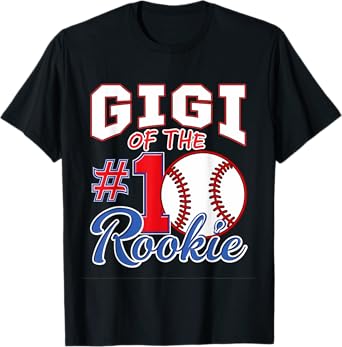 Retro Grandma Gigi Of The Number 1 Rookie Baseball T-Shirt