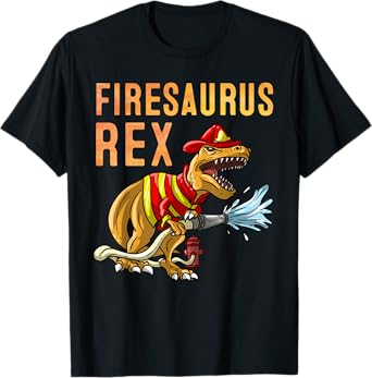 Funny Firefighter Art for Kids Toddlers Fireman Firefighter T-Shirt