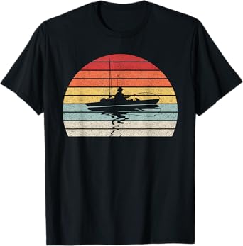 Vintage Retro Kayak Fishing Kayaking T-Shirt