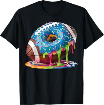 Football Drip Boys Football Ice Cream Sprinkle Respect Drip T-Shirt