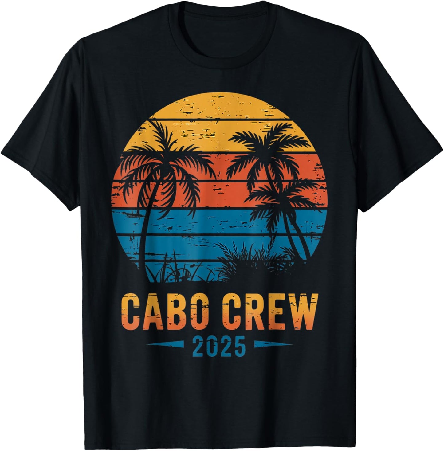 Cabo Crew 2025 Mexico Vacation Trip Matching Family Vintage T-Shirt