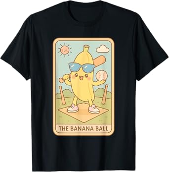 Funny Banana Lovers Tarot Card Sports Kawaii Men Women Kids T-Shirt
