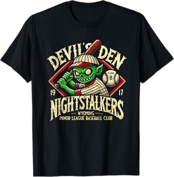 Halloween Devil's Den Nightstalkers Minor League Baseball T-Shirt