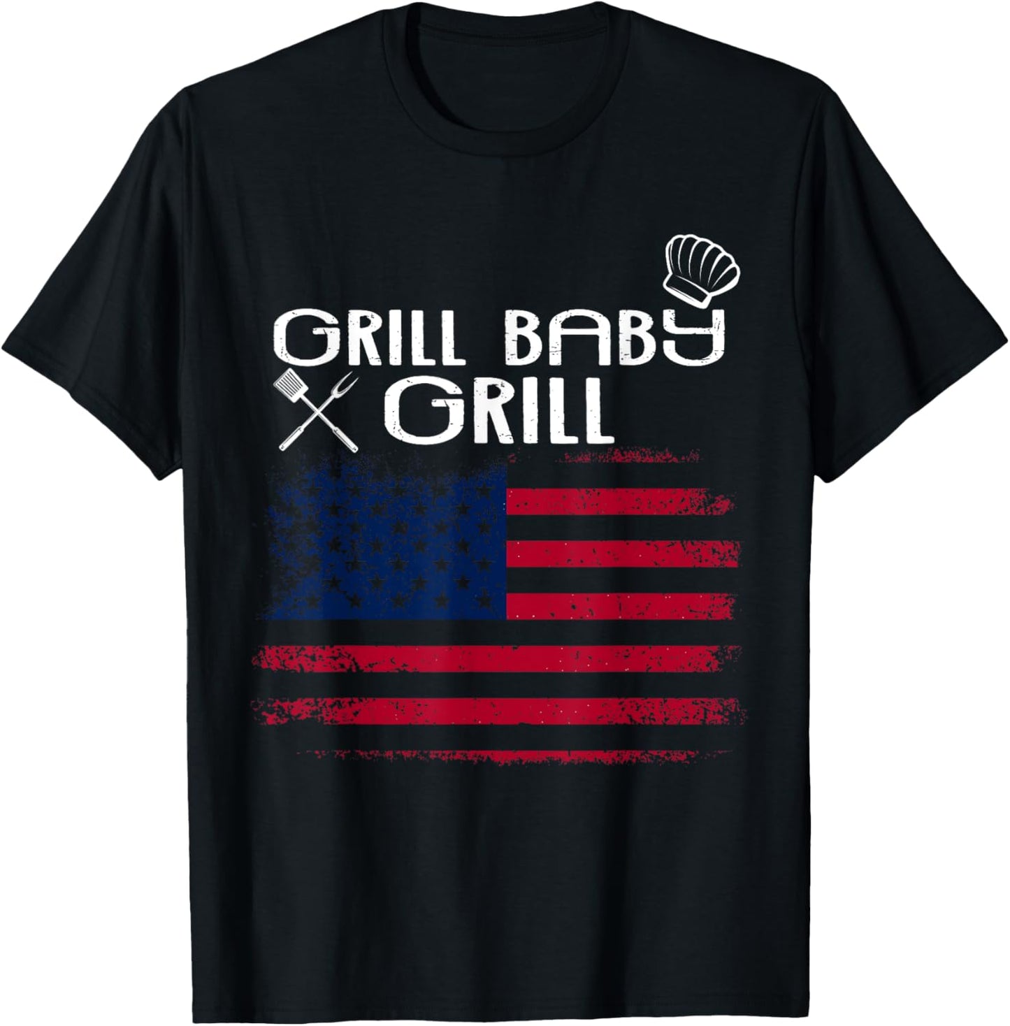 Grill Baby Grill โ Smokinโ Hot BBQ King Style T-Shirt