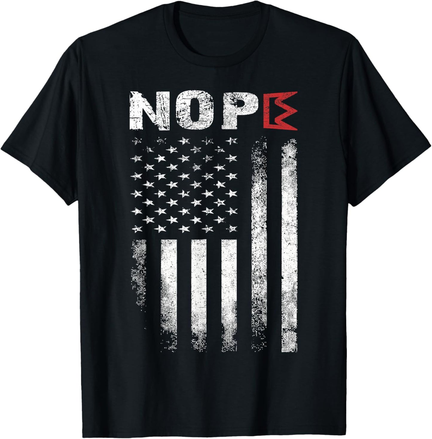 Retro No Kings Nope Protest Sign Horizontal Shirt Men Women T-Shirt