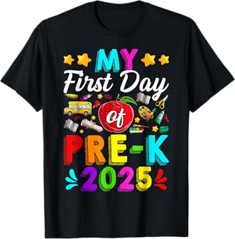 My first Day of Pre-K 2025 for boys and girls T-Shirt