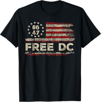 Free DC โ Washington DC Statehood Political Activism T-Shirt