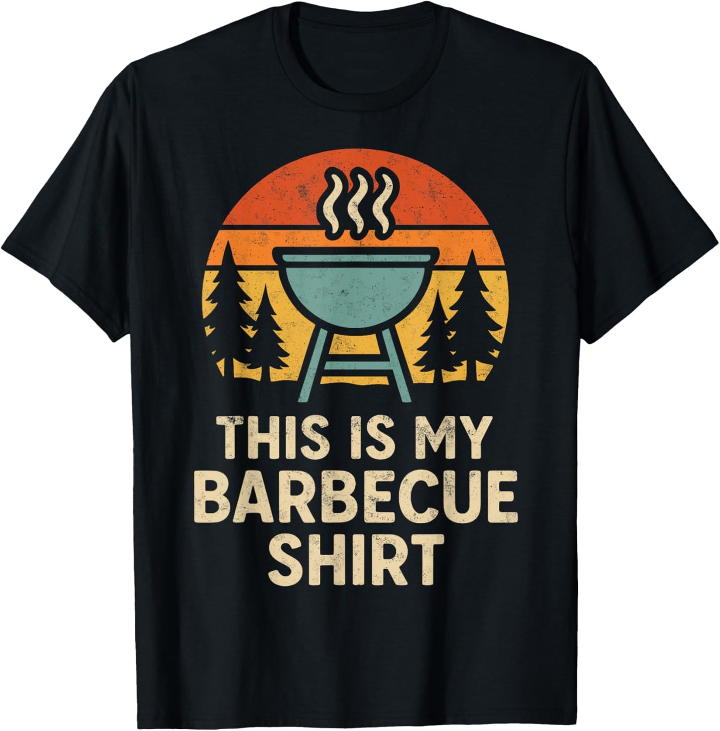 This is My Barbecue Shit Grill & BBQ Season Funny Smoker T-Shirt