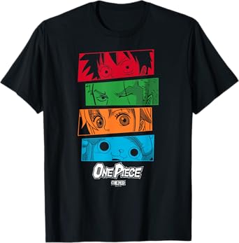 One Piece Anime Straw Hat Crew Character Eyes T-Shirt