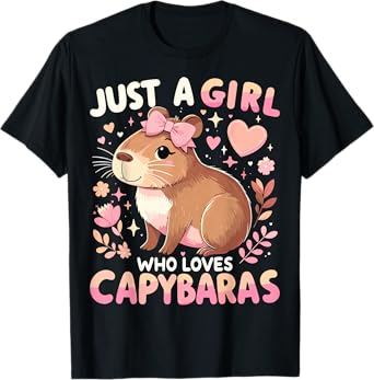 Just a Girl who Loves Capybaras T-Shirt