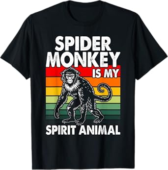 Spider Monkey Retro Vintage T-Shirt