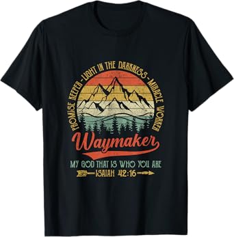 Waymaker Miracle Worker Promise Keeper Christian T-Shirt