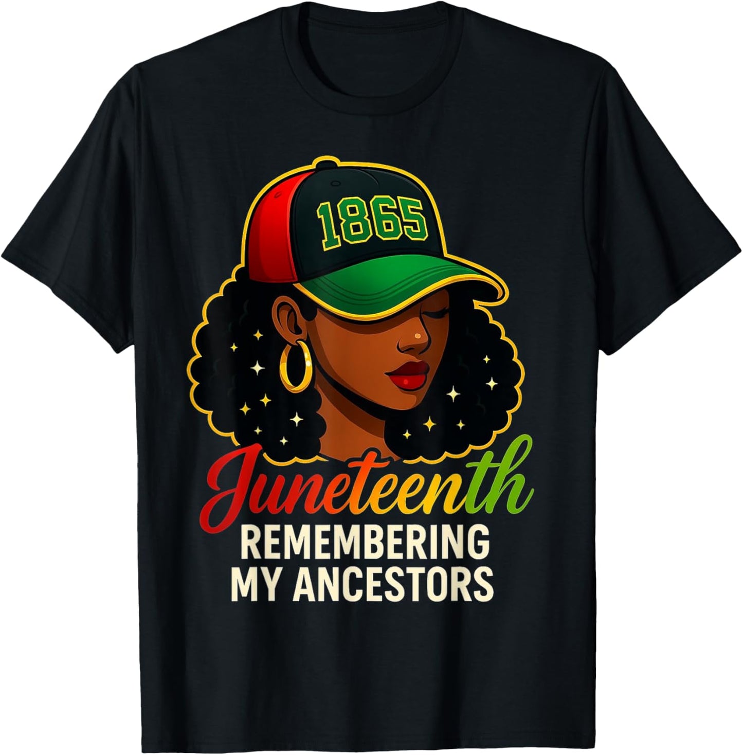 Juneteenth 1865 Remembering My Ancestors Black Pride T-Shirt