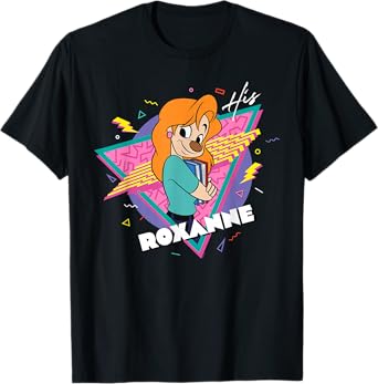 Disney A Goofy Movie Retro โ90s Couples Matching His Roxanne T-Shirt