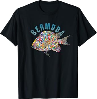 Bermuda Beach Design / Souvenir Illustration T-Shirt