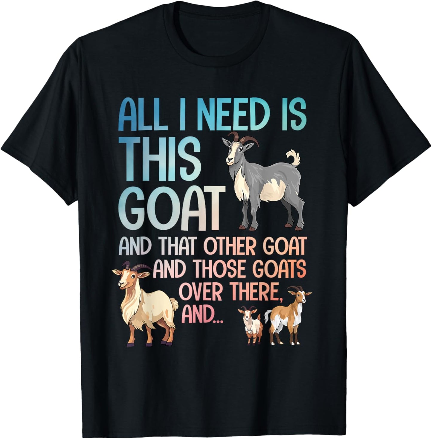 Funny Goat Design For Men Women Kids Boer Pygmy Goat Lover T-Shirt