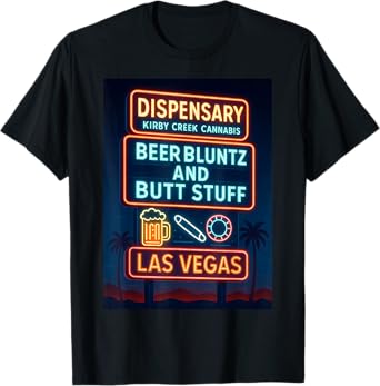 Beer Bluntz Bad Choices Funny Vegas Design T-Shirt