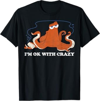 Disney Pixar Finding Dory Hank Ok With Crazy Bold Logo T-Shirt
