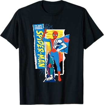 Marvel Your Friendly Neighborhood Spider-Man Suits Collage T-Shirt