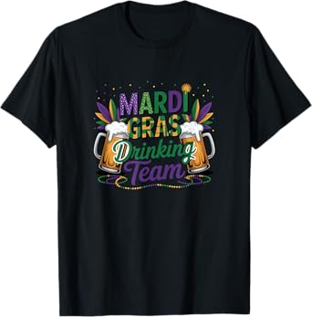 Mardi Gras Drinking Team Beer Carnival T-Shirt